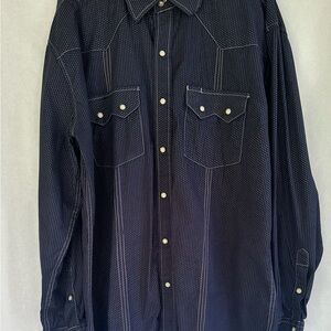 Long‎ Sleeve Pearl Snap Western Shirt